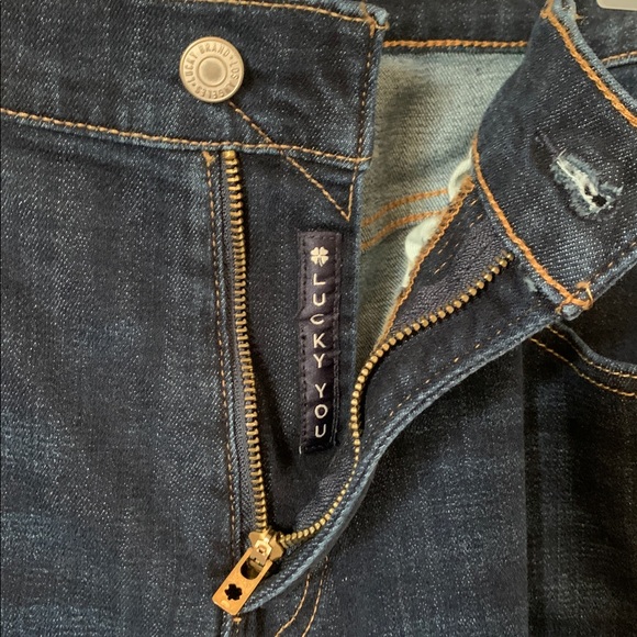 Lucky Brand Los Angeles Men’s Dark Blue Jeans 34x31.5 223 Straight EUC - Picture 8 of 13